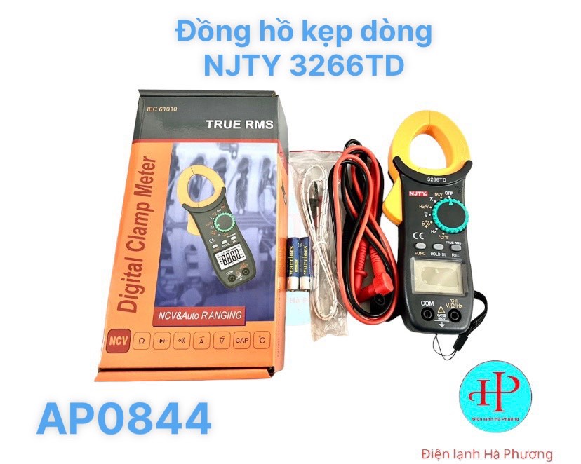 Đồng hồ kẹp dòng njty 3266td - ampe kìm - hàng đẹp - f210