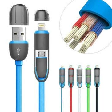Cáp sạc Điện Thoại 2 in 1 cho iPhone567 & android HD99