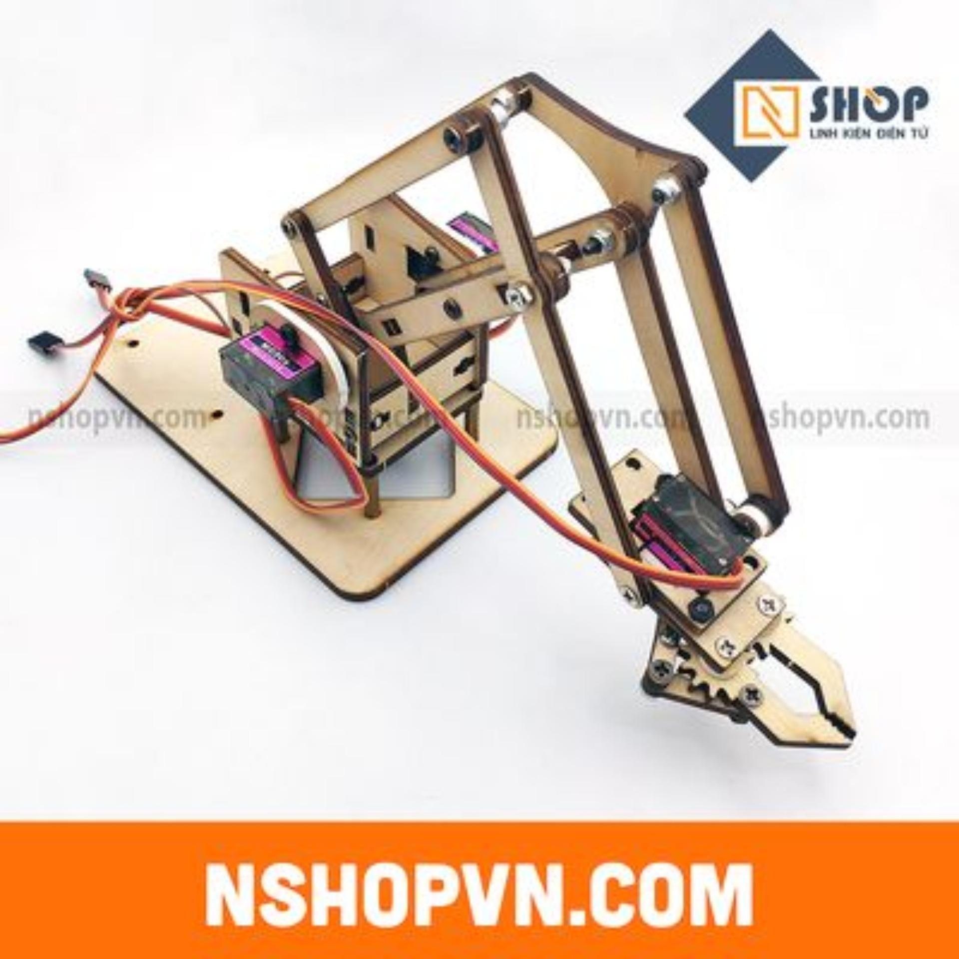 Bộ khung cánh tay robot 4 servo (đã bao gồm Servo)
