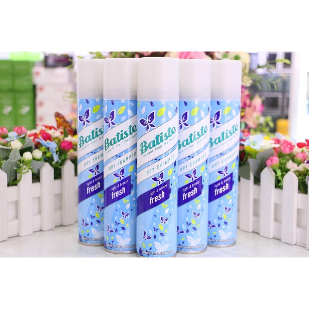 Dầu gội khô Batiste Dry Shampoo 200ml - Fresh