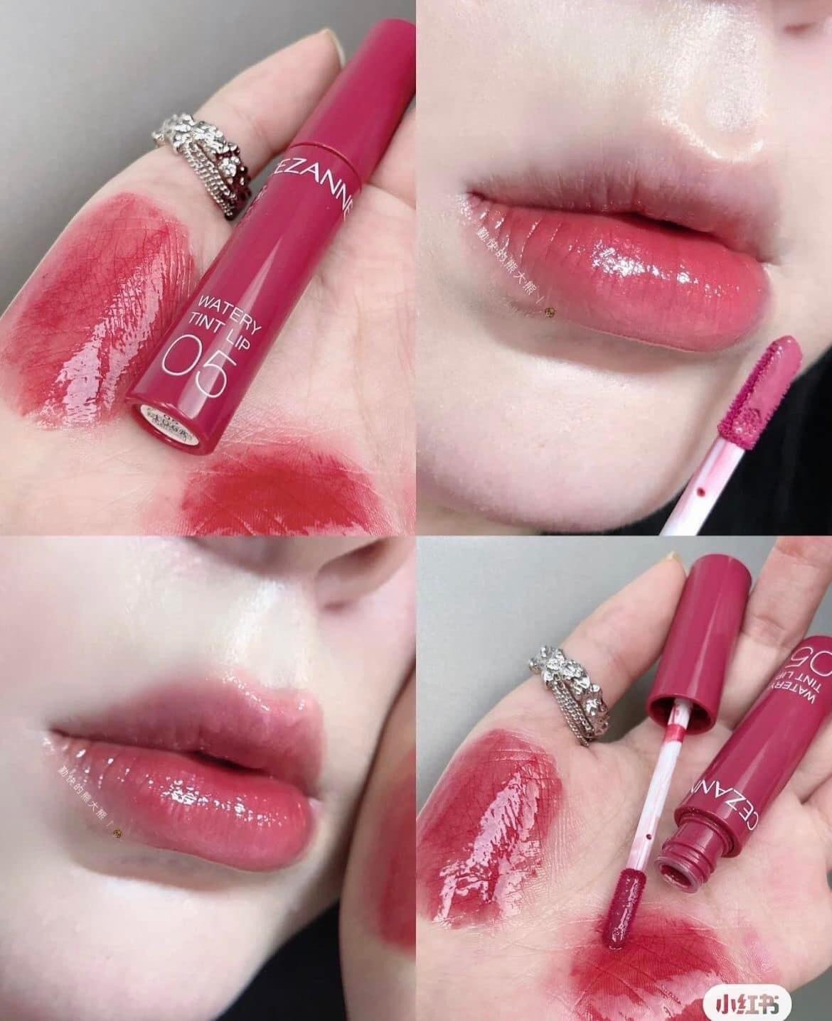 Son tint lì cezanne bền màu lâu trôi watery tint lip nhật bản