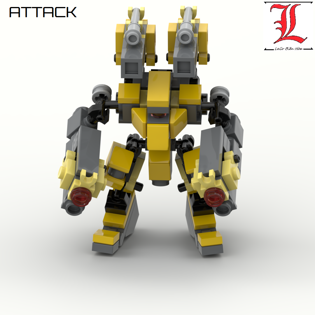 Le Go Đồ Chơi Lắp Ráp Robot Mech Moc Attack