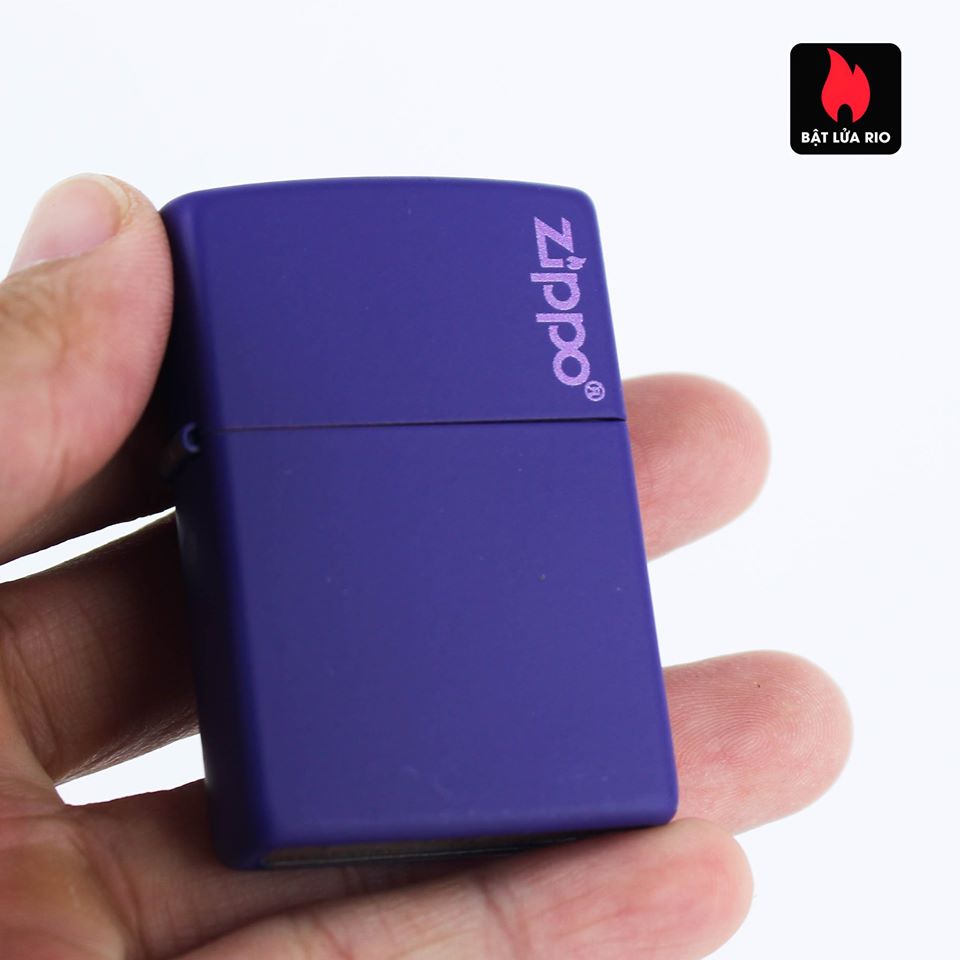Bật lửa Zippo 237ZL Zippo Purple Matte Zippo Logo