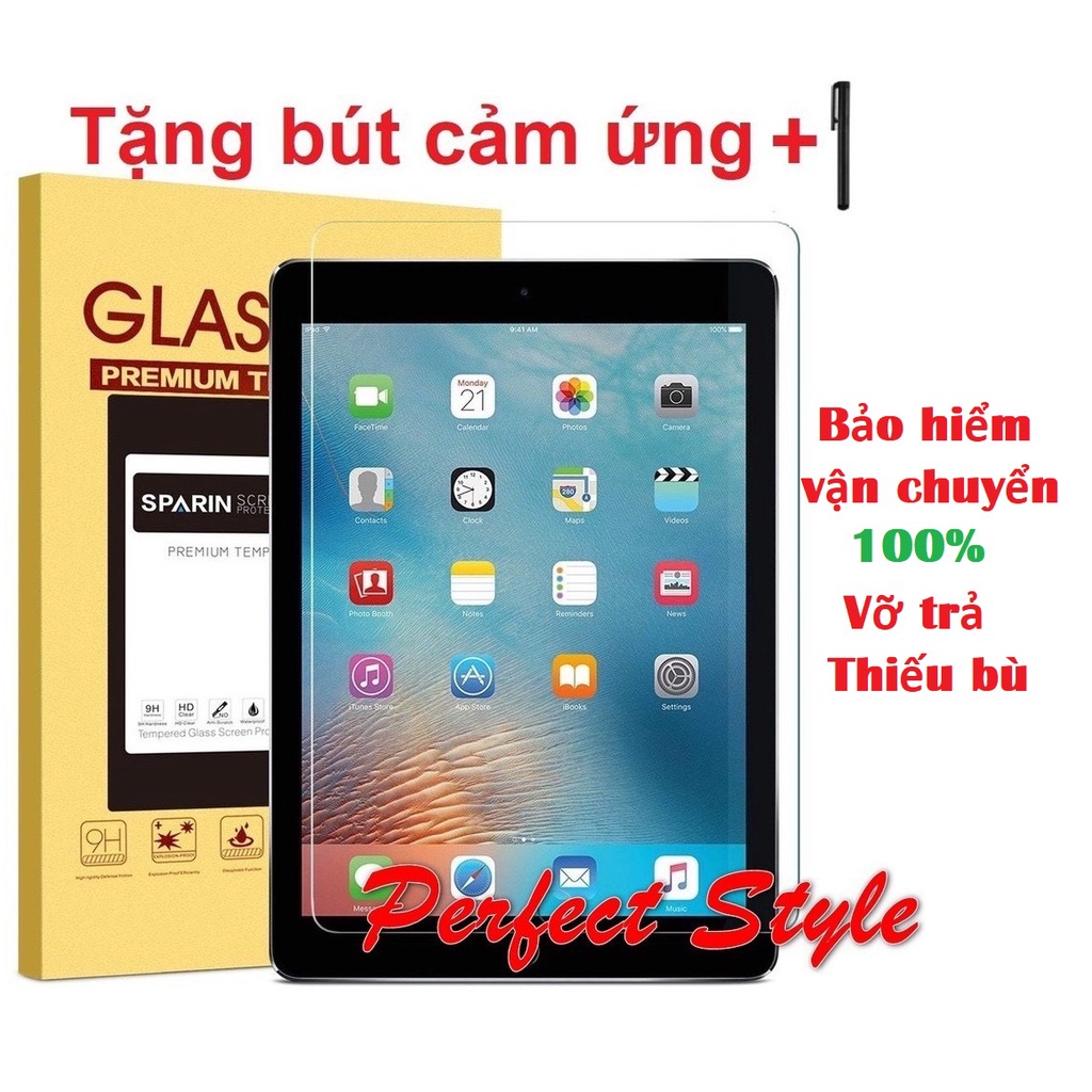 Kính cường lực ipad 2-3-4 air 1-2 - 3 4 mini 1-2-3 4 5 mini 6 ipad 9.7 pro ipad 10.2 10.5 ipad 11 gen 5 6 7 8