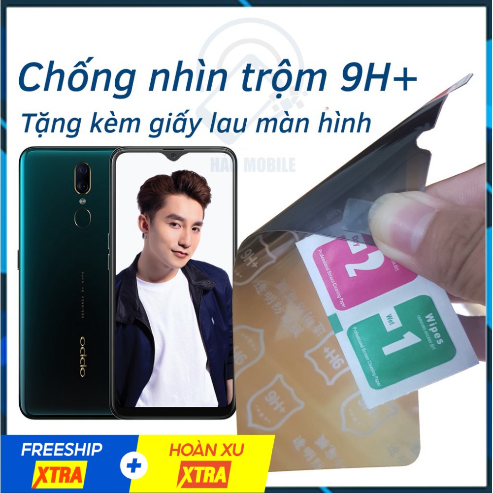 Dán chống nhìn trộm oppo f11, f11 pro, f11 plus - dán cường lực dẻo nano