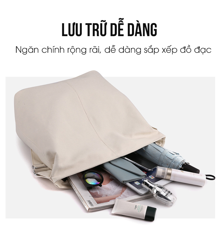 Túi xách Canvas vintage nữ – KVKY – 1615