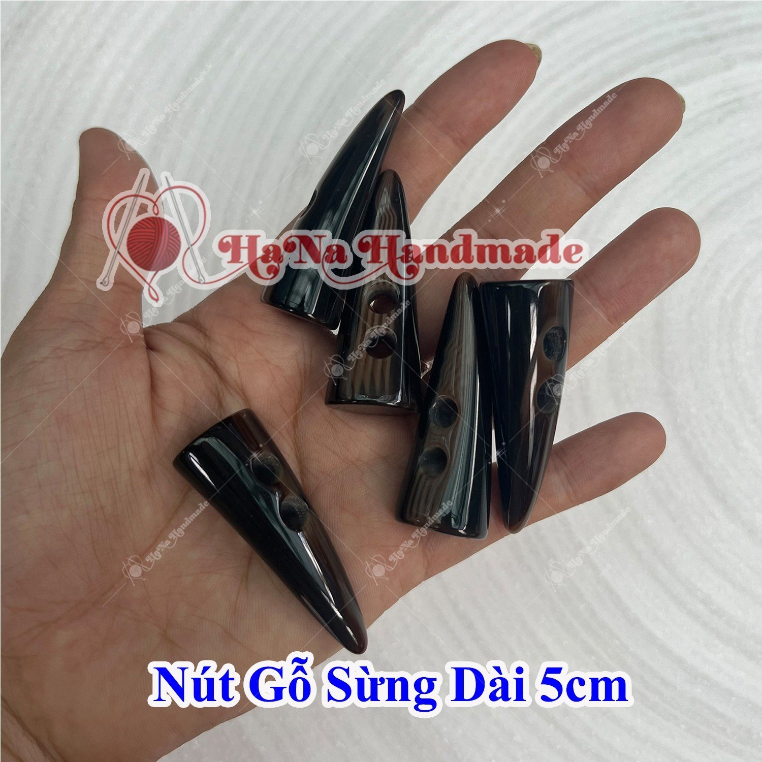Nút gỗ sừng dài 5cm 15k /2cái
