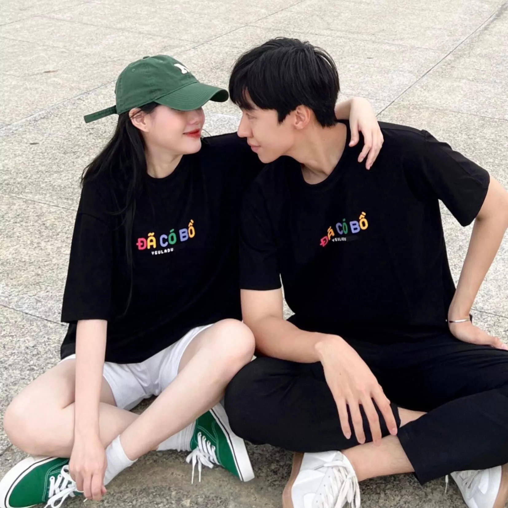 #áo đôi xu hướng 2023 áo' đã có bồ ' dành cho các cặp đôi siêu đáng yêu- chất cotton mịn mát có đủ size