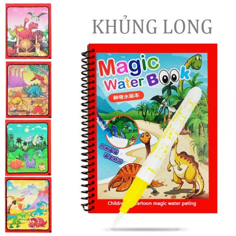 Tranh tô màu nước ma thuật - Tự xóa