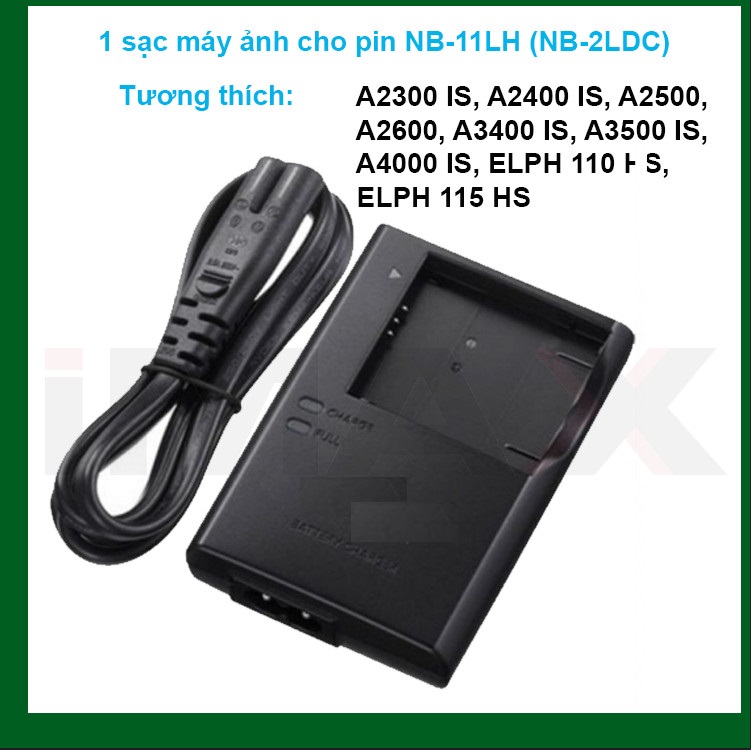 Sạc máy ảnh cb-2ldc cho pin nb-11l sạc dây