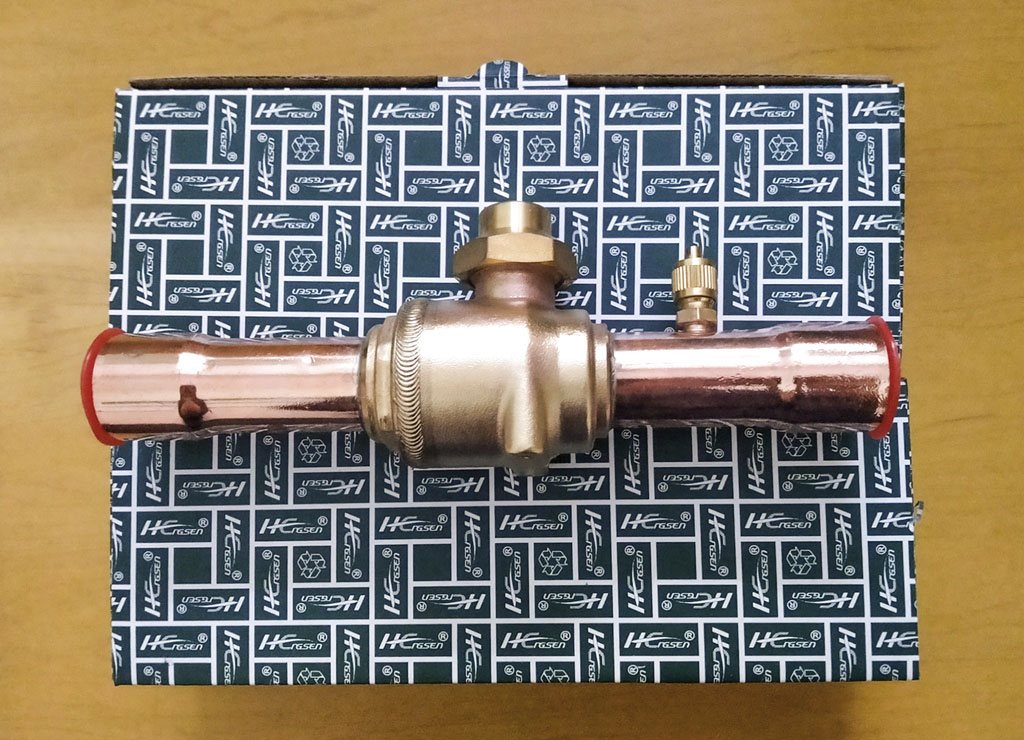 Van chặn bi phi 12 - Van chặn gas bi phi 12 - Ball valve phi 12