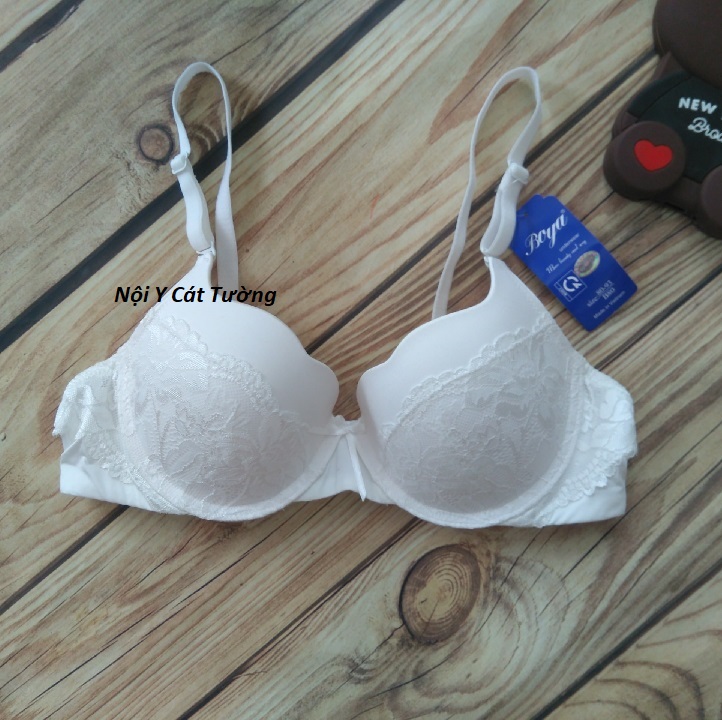 Áo ngực Boya mỏng , mút tim, trơn phối ren