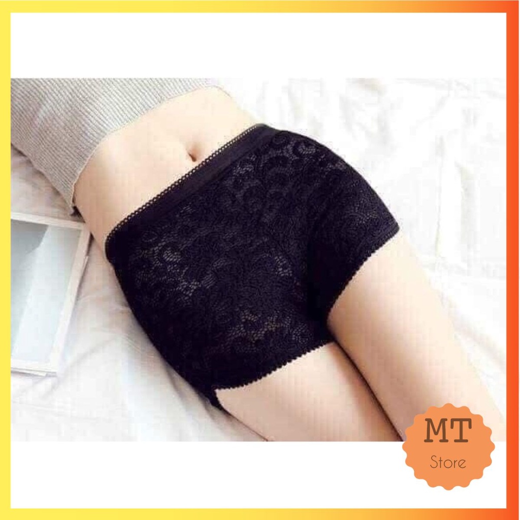 Quần mặc váy ren hoa cúc