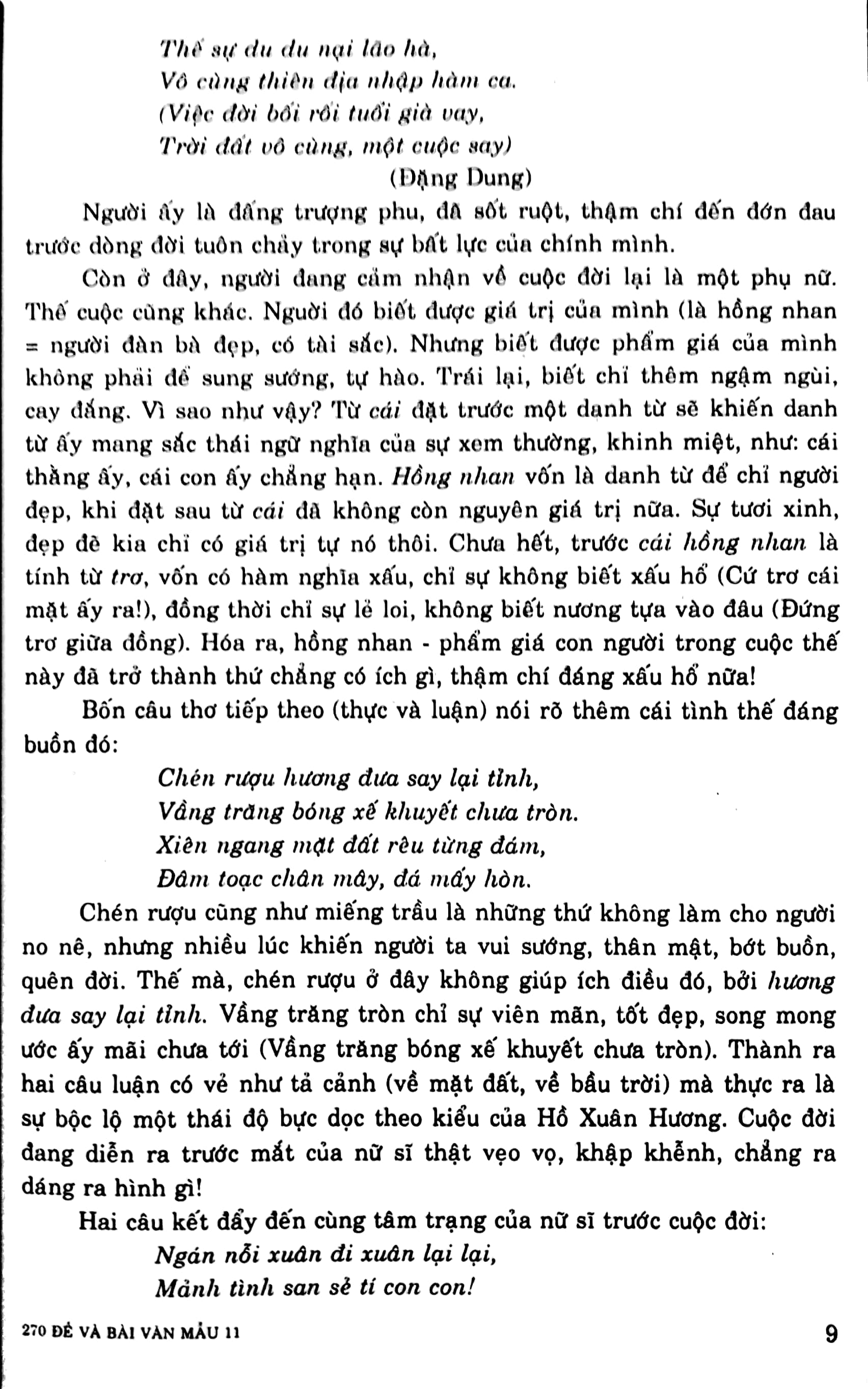 Fahasa - 270 Đề & Bài Văn Mẫu Lớp 11