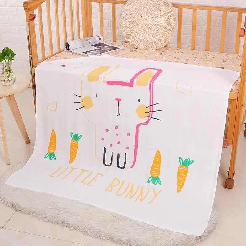 Chăn Lụa cotton Siêu Mềm Mát cho bé yêu
