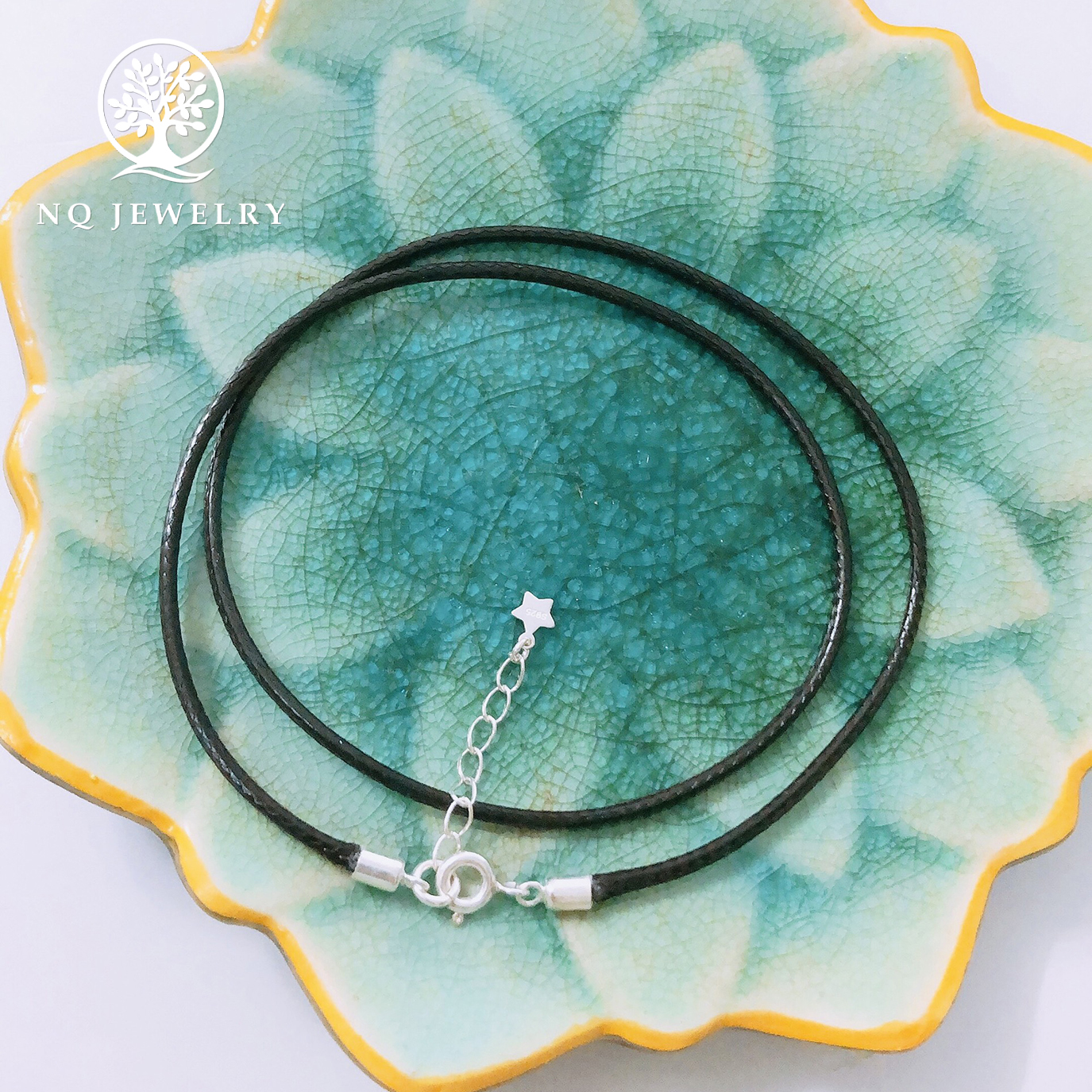 Dây đen khoá S925 - NQ Jewelry