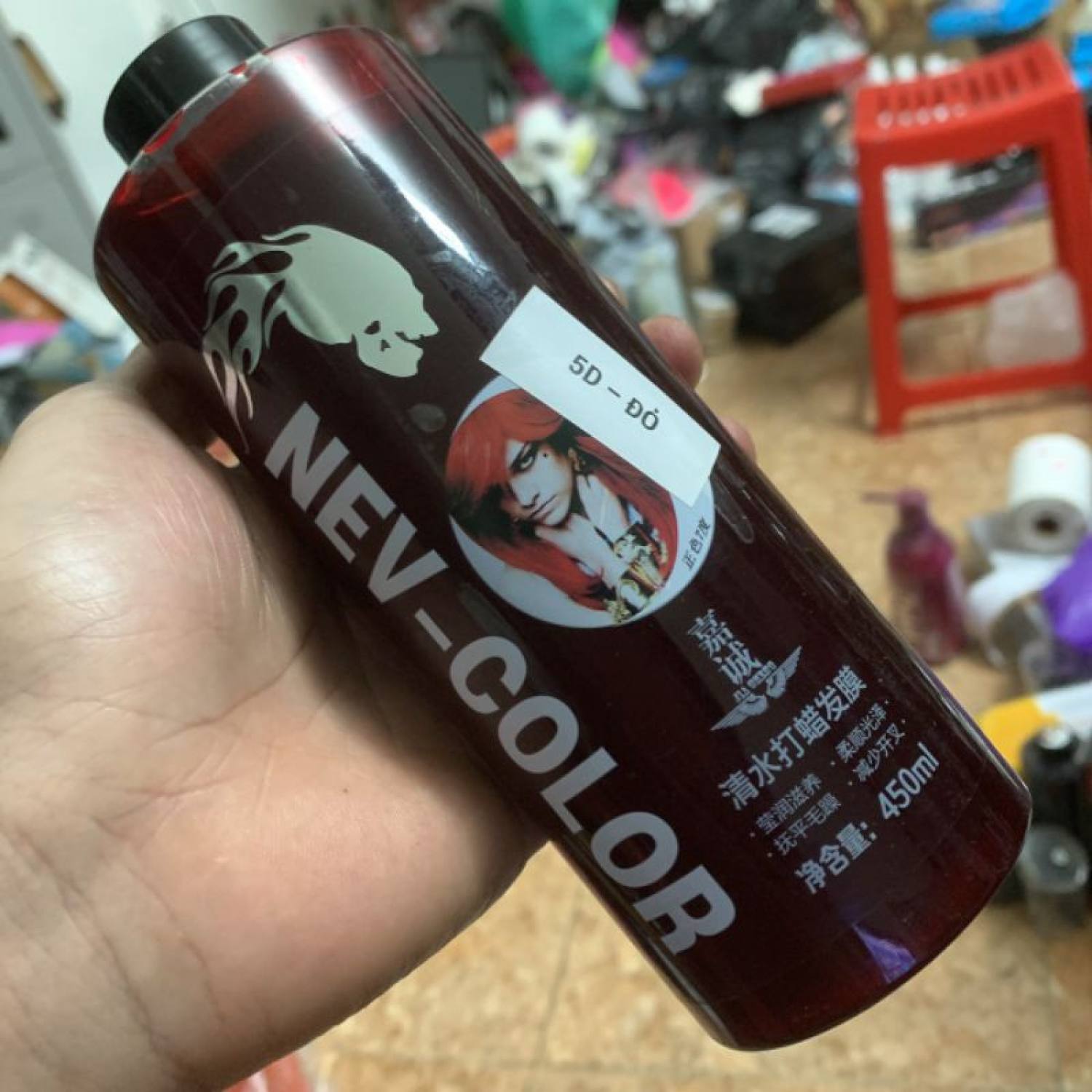 Thuốᴄ nhuộm phủ bóng, phủ mịn 5d màu đỏ red nev color