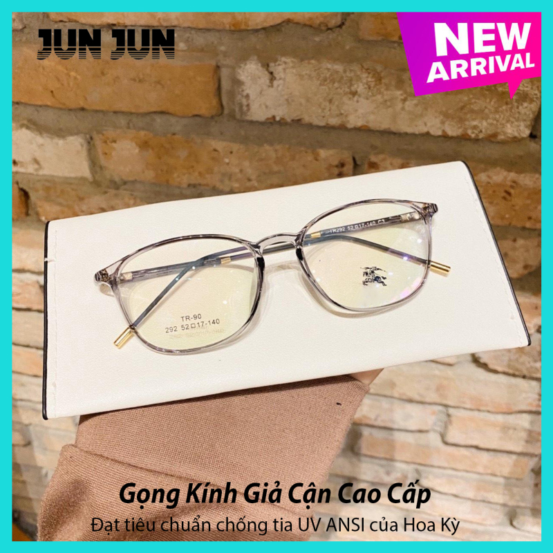 Giá bán Kèm Hộp - Mắt kính giả cận nam nữ cao cấp gọng dẻo JJBBR292 - Gọng kính cận không độ Hàn Quốc