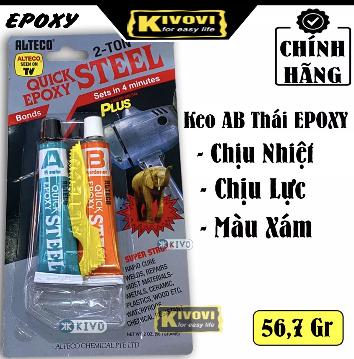 Keo Dán AB hàng thái Siêu bền, Siêu cứng
