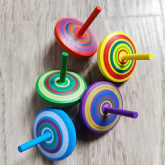 Hot Sale Colorful Price Favorable Spinning Tops Kids Funny Toys Wooden Gyro Toy Wooden Wooden Spinning Top Toy