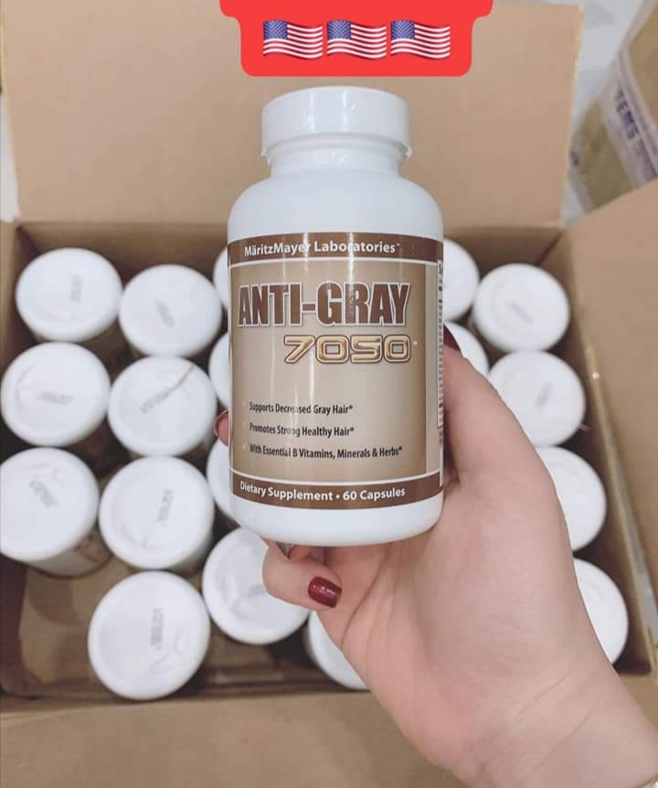 Viên Hỗ Cải Thiện Tóc Bạc Sớm Anti Gray Hair 7050 HỘP 60 VIÊN