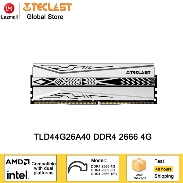 Teclast DDR4 2666Mhz/3200Mhz 8G memory ADM/Intel dual platform compatible Backward compatible with 2400MHz frequency TLD48G26A40