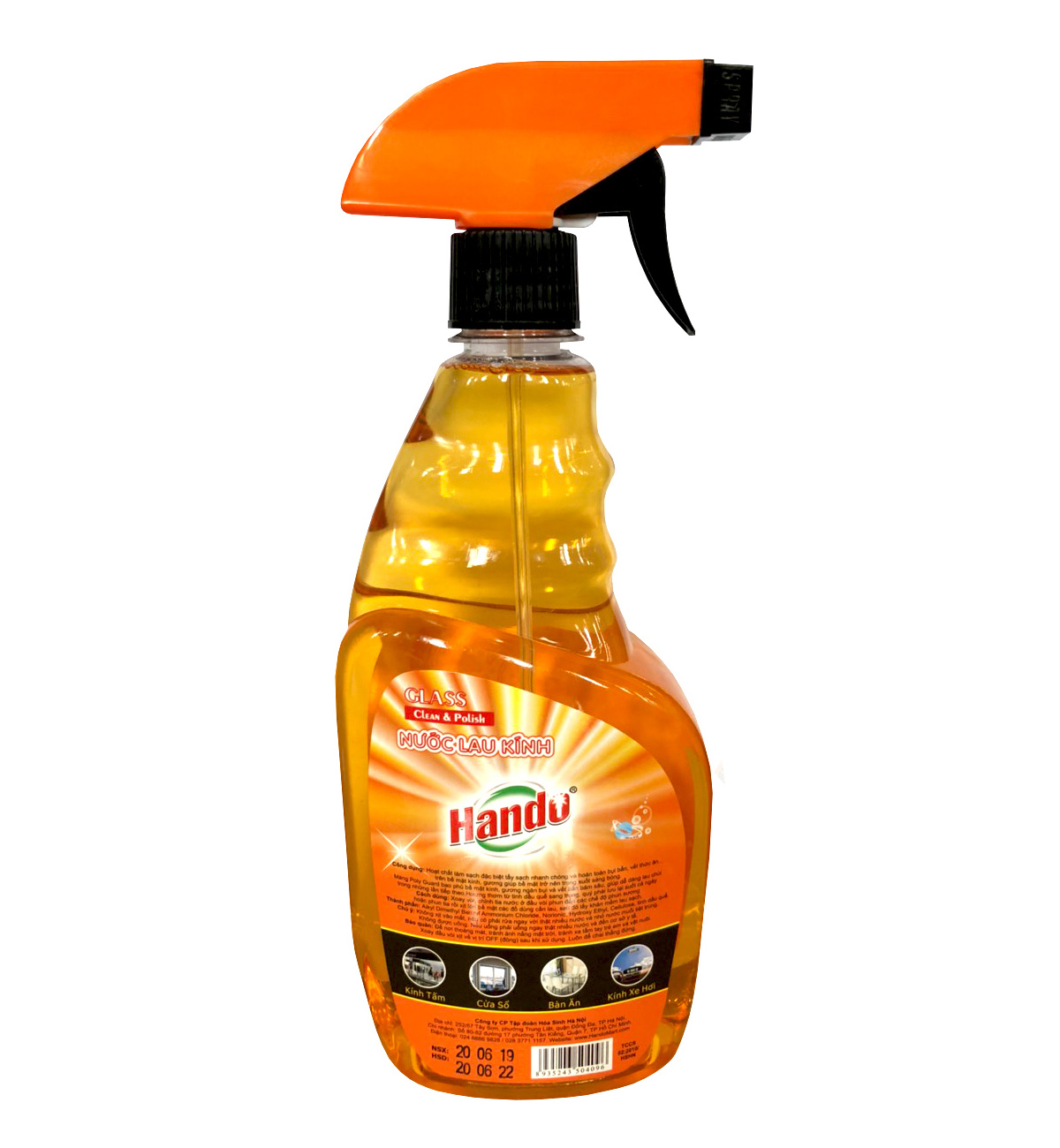 Nước lau kính siêu sạch Hando 600ml