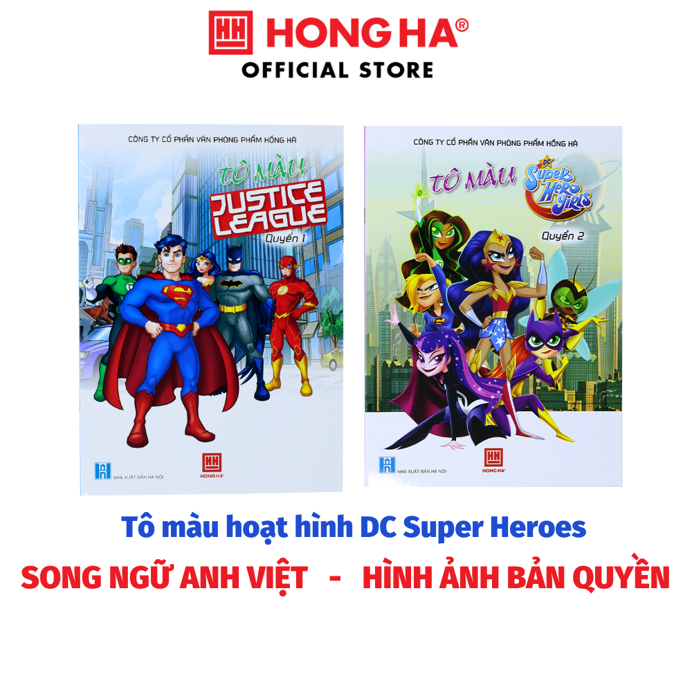Tập tô màu Hồng Hà | Tập tô màu Hồng Hà Super Heroes