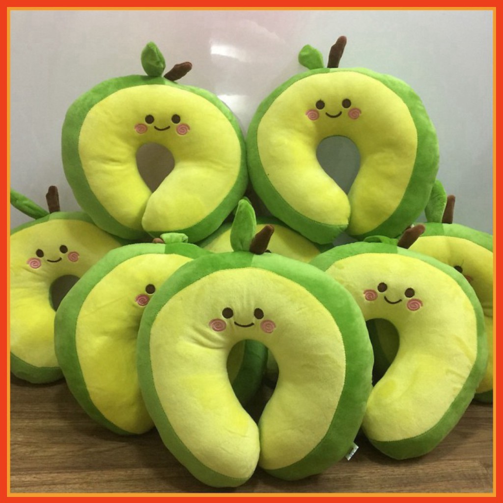Gối chữ u đỡ cổ hình trái bơ