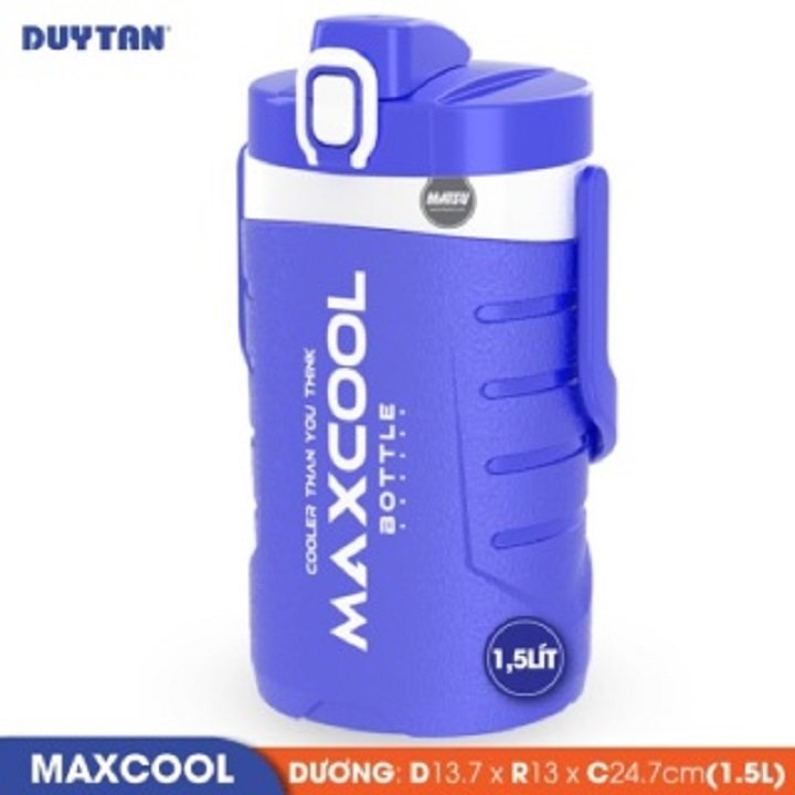 [Siêu giữu nhiệt] Bình giữ nhiệt maxcool nhựa Duy Tân 1 lit- Bình đá đi làm- Bình giữ nhiệt hàng chính hãng