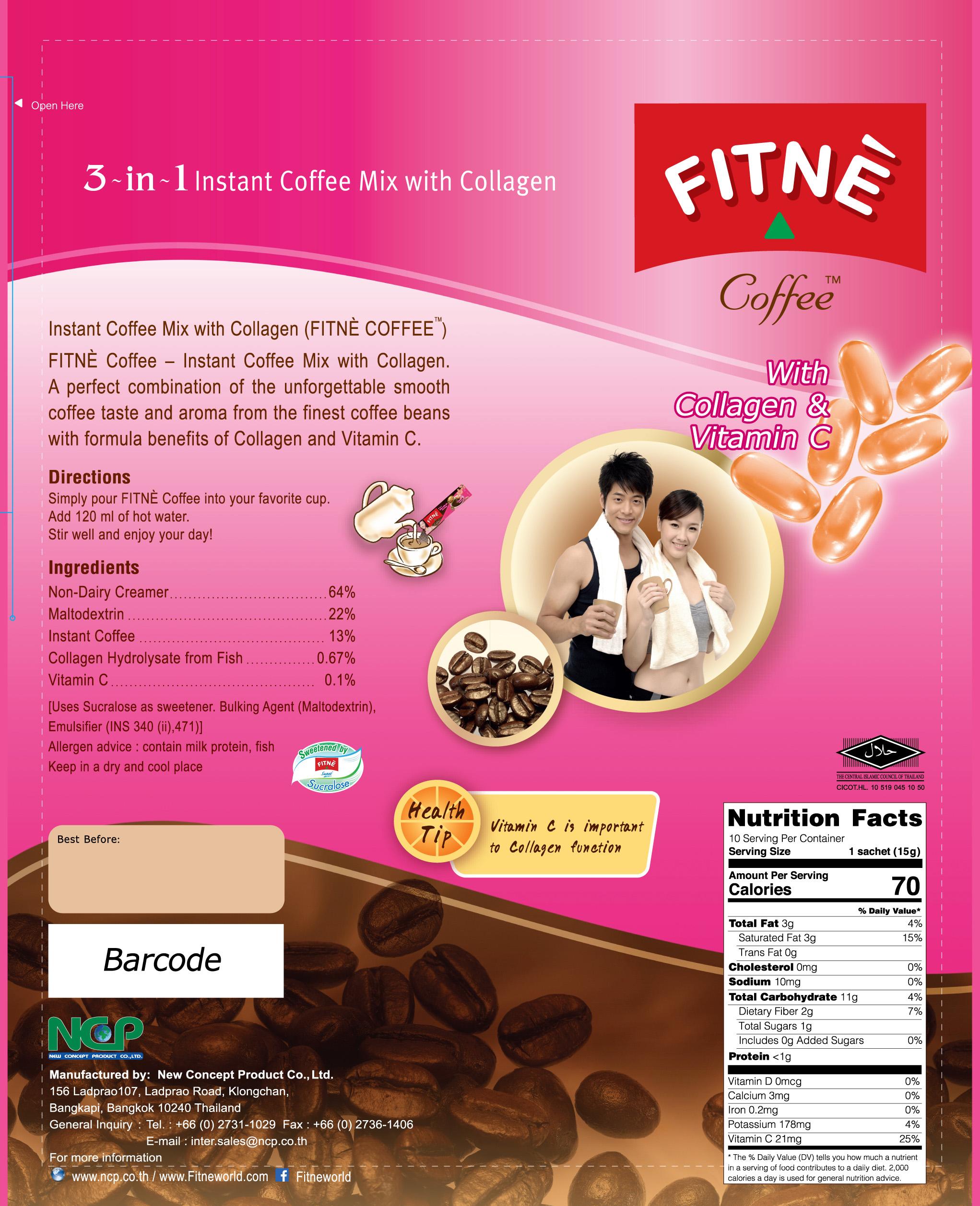 Cà phê FITNÈ với collagen
