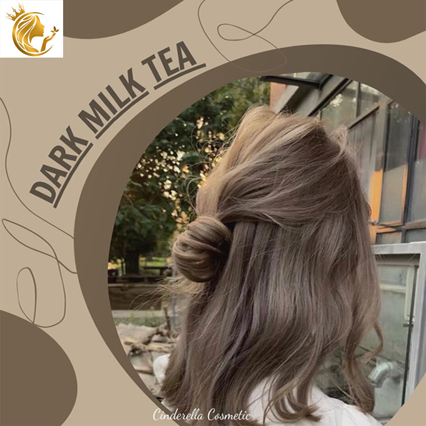Milk Tea Color Hair Dye with Oxygen