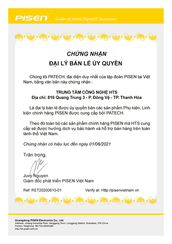 Pin Pisen cho Iphone 6 Plus 2915mAh chuẩn 3C Easy certificate