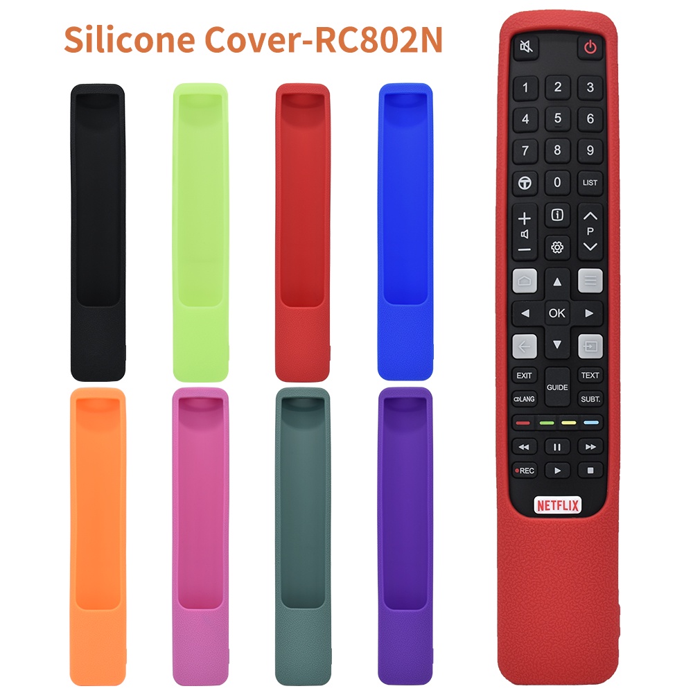 Remote control cover rc802n for tcl smart tv u43p6046 u49p6046 u65p6046 remote control tcl rc802n shockproof case