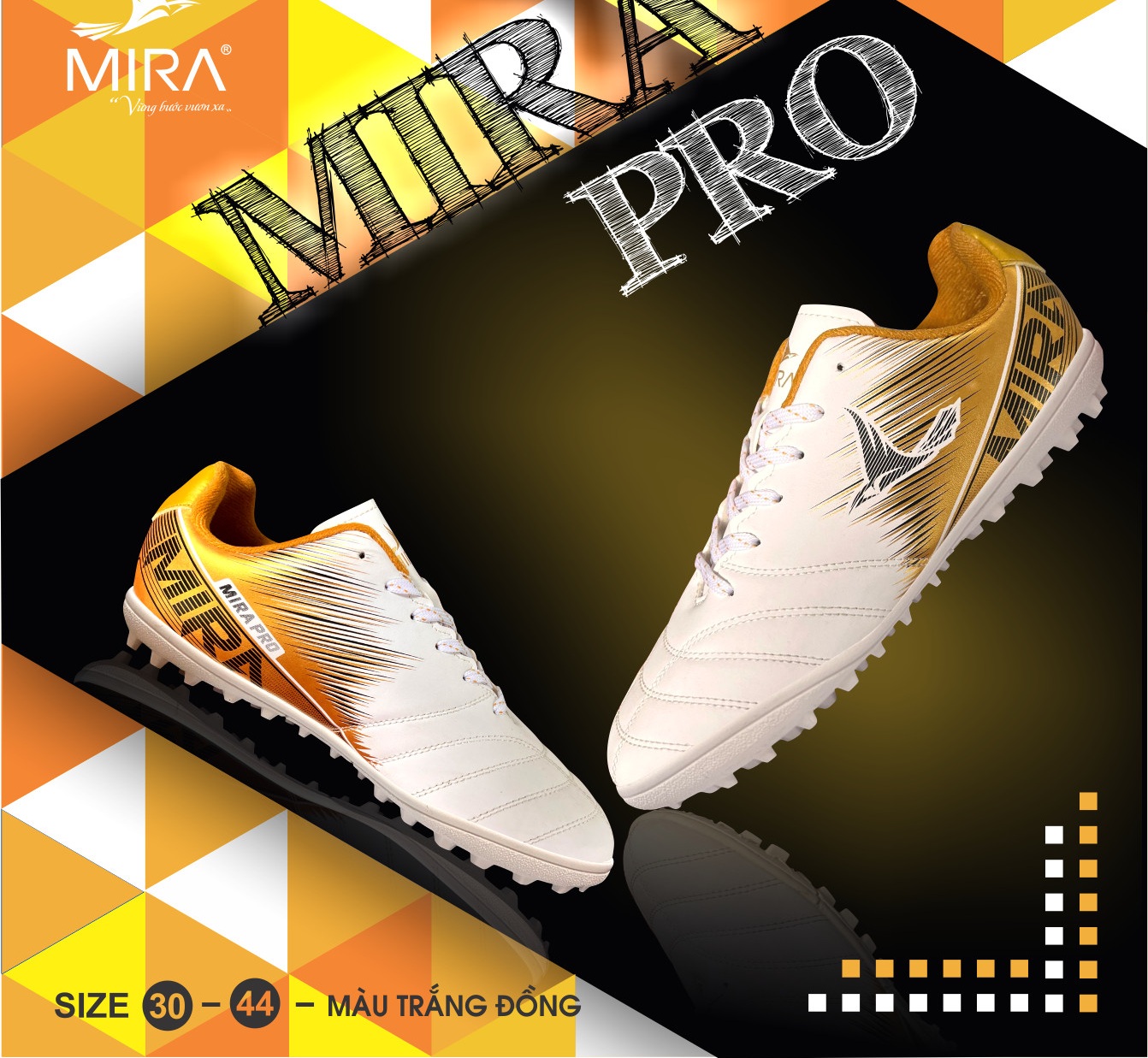 GIÀY ĐÁ BÓNG TRẺ EM MIRA PRO
