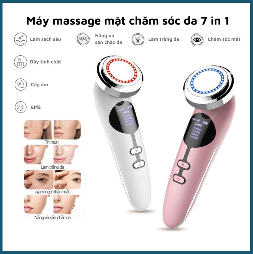 Máy massage mặt nâng cơ,Máy massage mặt cầm tay,Máy massage mặt mini,Máy massage mặt, máy rửa mặt,massage mặt nâng cơ,làm sạch mụn,ngăn ngừa lão hóa,dưỡng môi & mắt, Bảo Hành 1 Năm