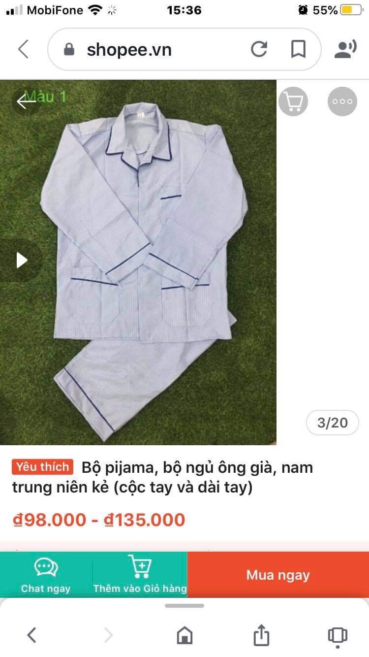 [HCM]Bộ pyjama nam