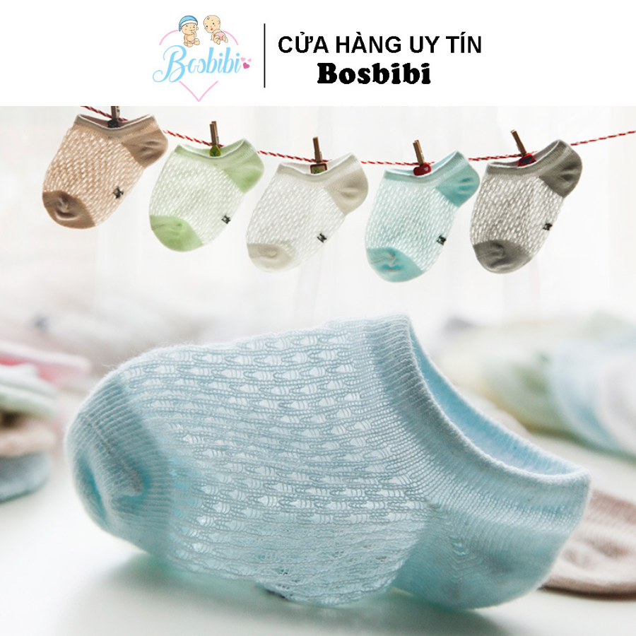 Set 5 đôi tất lưới cho bé 0-3 tuổi