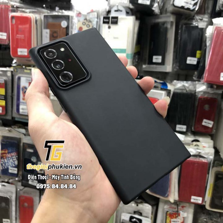 Ốp lưng Samsung Galaxy Note 20, Note 20 Ultra silicon dẻo màu đen, không ố vàng