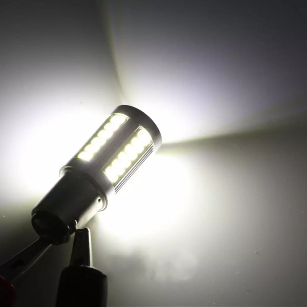 [giá 1 cái] Bóng led hậu bóp phanh nháy 6 mặt 33 tim