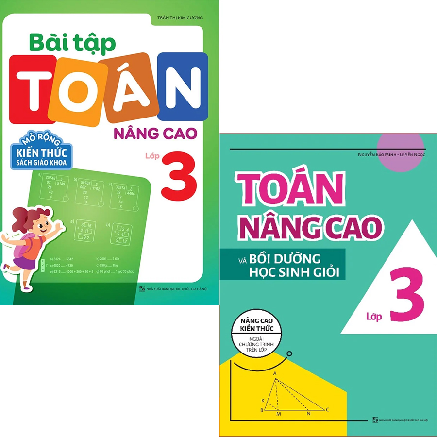 Sách: Combo 2 Cuốn Toán Nâng Cao Lớp 3 - Mở Rộng Và nâng Cao Chương Trình Sách Giáo Khoa