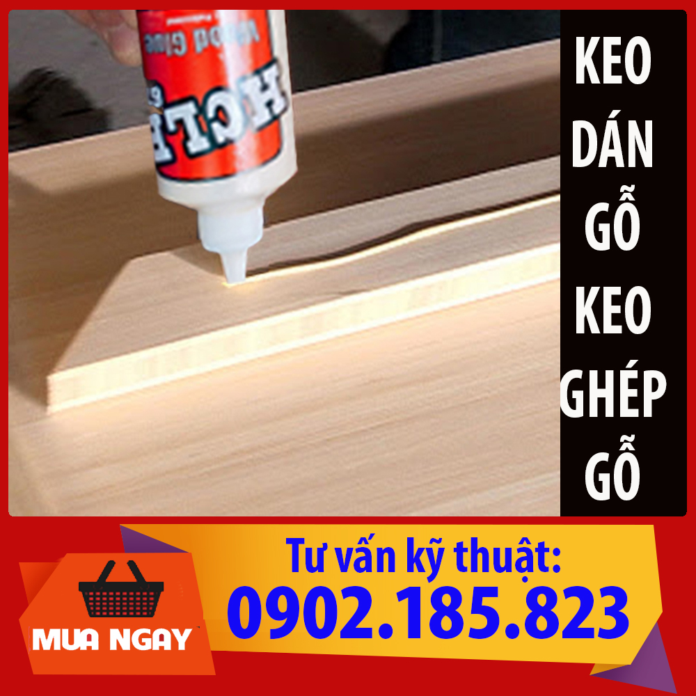 KEO DÁN GỖ HCLB 611 500ml - WoodGlue cho sàn gỗ, cầu thang, ghép mộng bàn ghế tủ giường, dán nhựa fomex, điền đầy gỗ ,Keo sơn che khuyết điểm trên gỗ nội thất che vết nứt, Keo màu che vết xước,  dán , giấy , vải, gỗ... Thủ công
