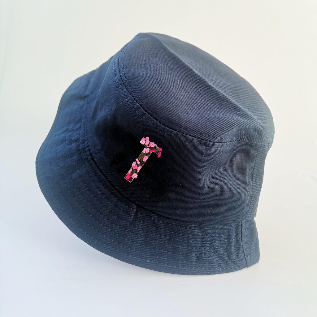 Nón bucket in hình Floral Text - T