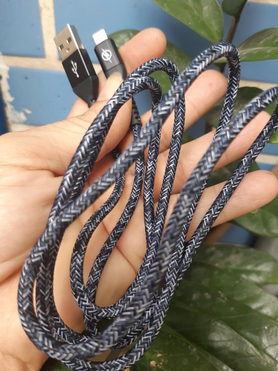 [HCM]Cáp sạc nhanh dây dù cho ip