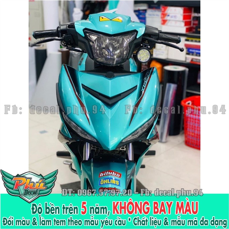 Tem rời exciter 150 xanh ngọc y15zr