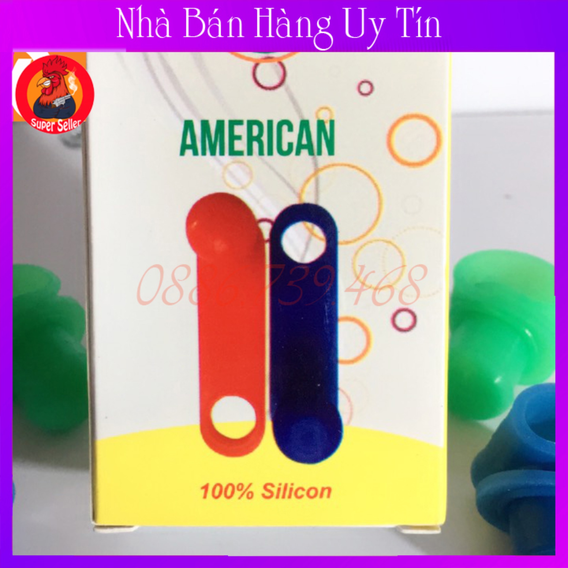 Bịt cựa silicon cho gà nòi 1 bộ xổ 2 con