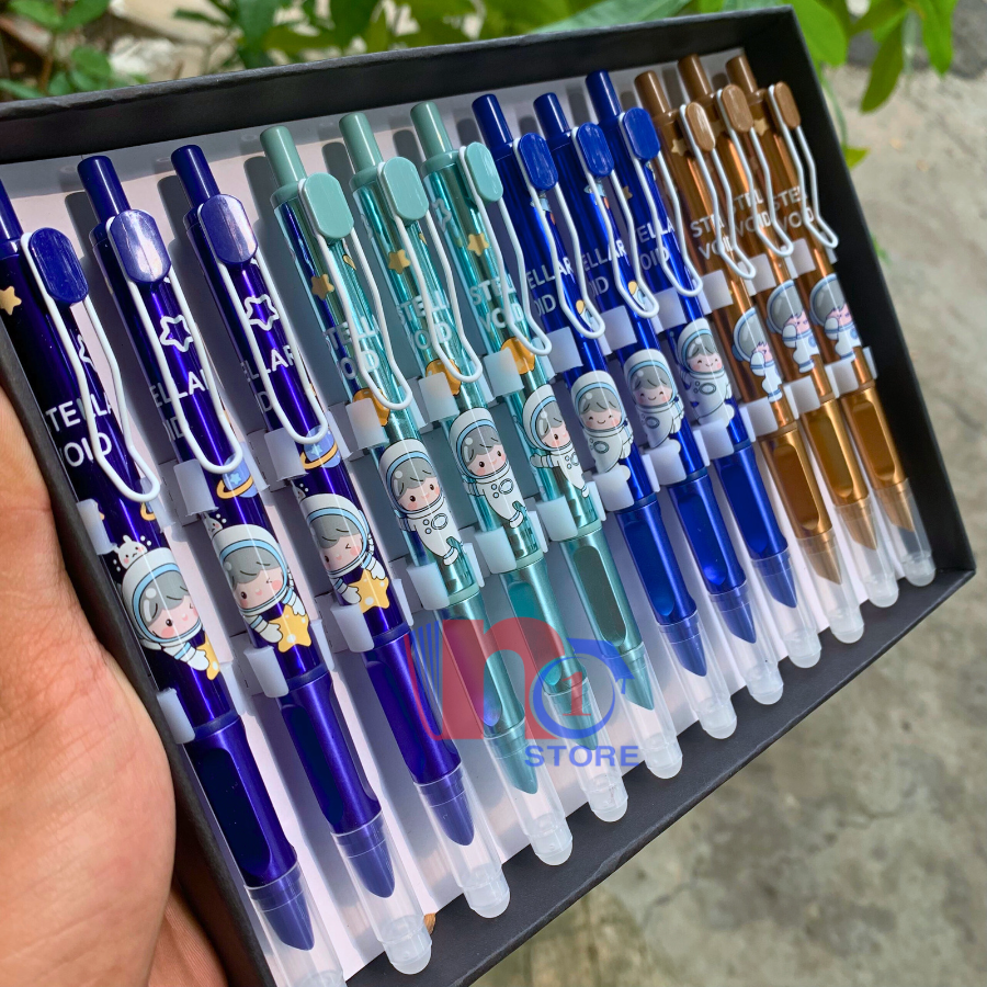 Bút Máy Bấm Xóa Được Mực Tím Kèm Ống Mực (Giao Mẫu Ngẫu Nhiên)