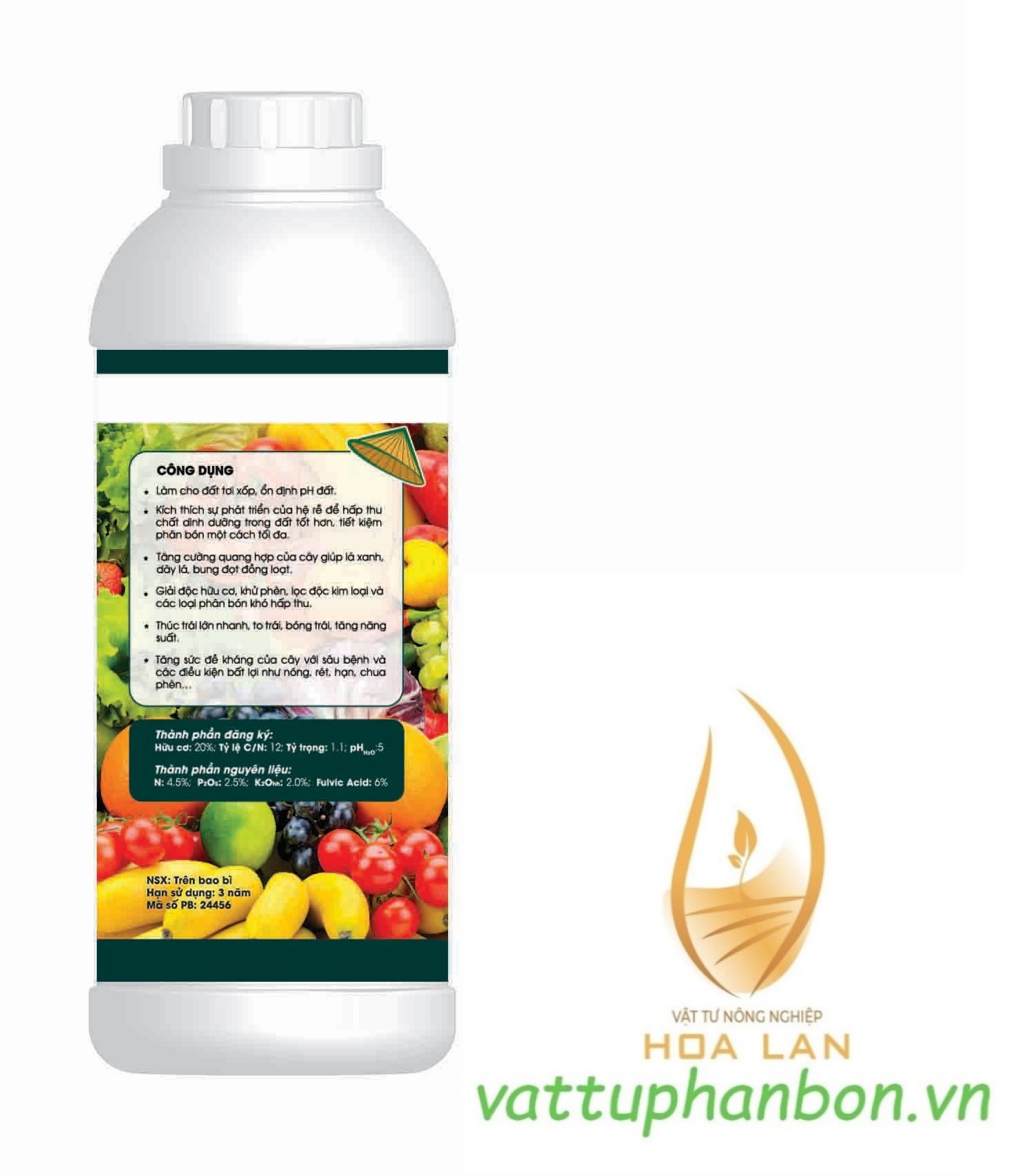 Phân Bón Humirok - Humic Hữu Cơ - #234A# 1 lít