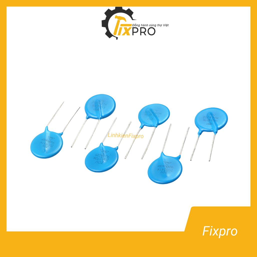 ( 5 chiếc )  Tụ chống sét Varistor 10D151K 150V 10mm chất lượng tốt - Fixpro