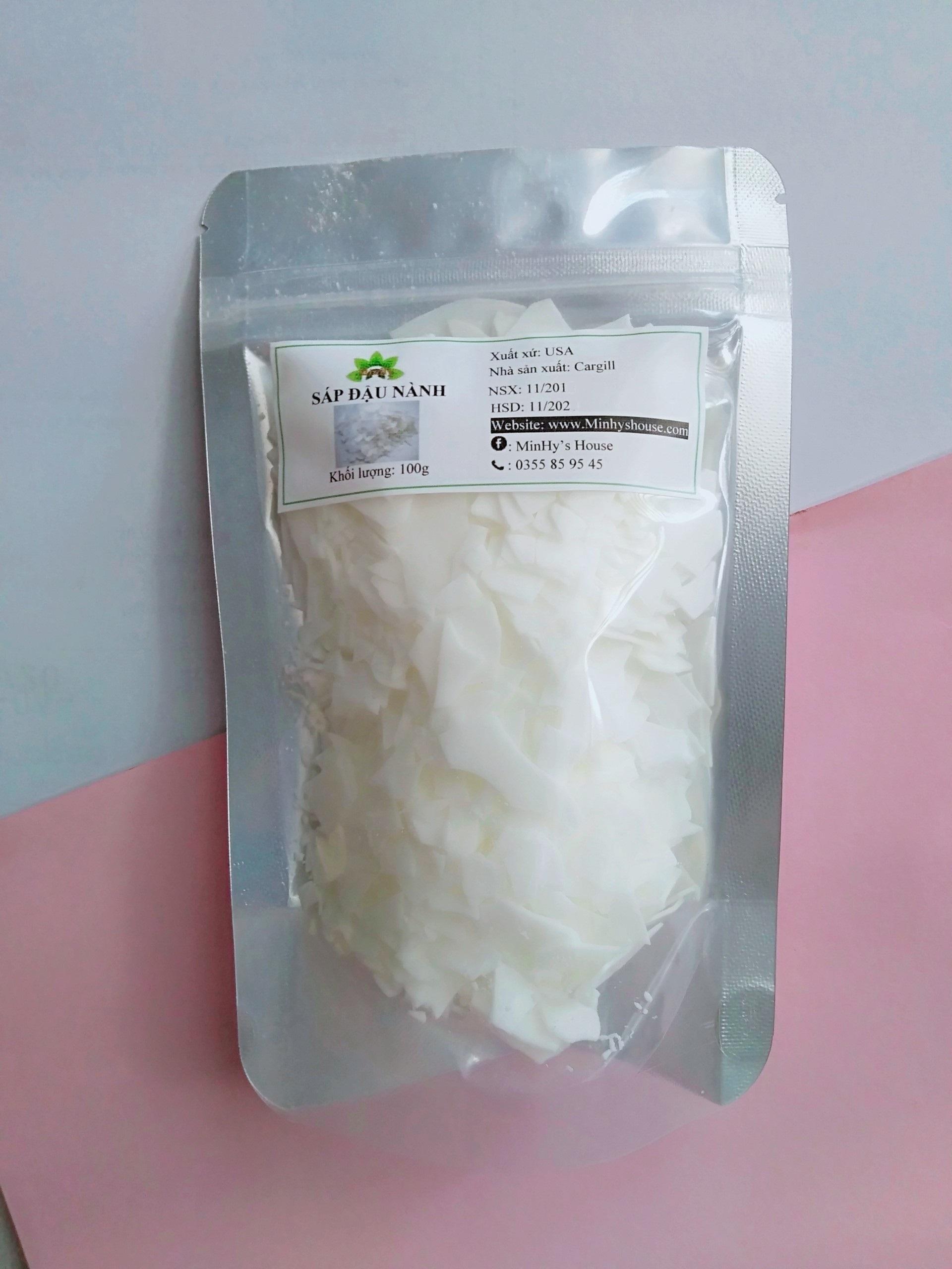 1kg Sáp đậu nành MỸ dạng vảy (soy wax)_nguyên liệu làm mỹ phẩm handmade